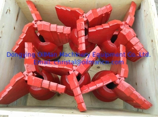 6 à 12 pouces 3 ailes pas de puits d'eau de forage Drag Bit avec du carbure de tungstène API 3 1/2 " REG fil de broche