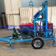 Machine de forage hydraulique portable pour puits d'eau de 100 m de profondeur
