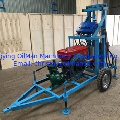 Machine de forage hydraulique portable pour puits d'eau de 100 m de profondeur
