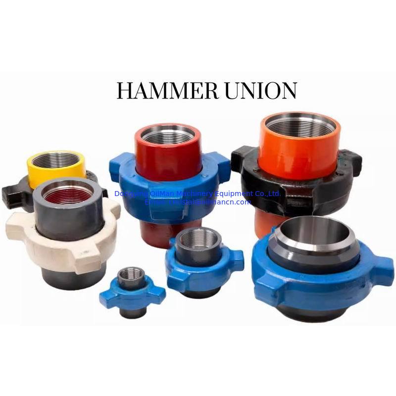 API Fig100, Fig200, Fig206, Fig402, Fig602, Fig1002 NPT Filed Butt Butt Weld FMC Type de type Hammer Unions