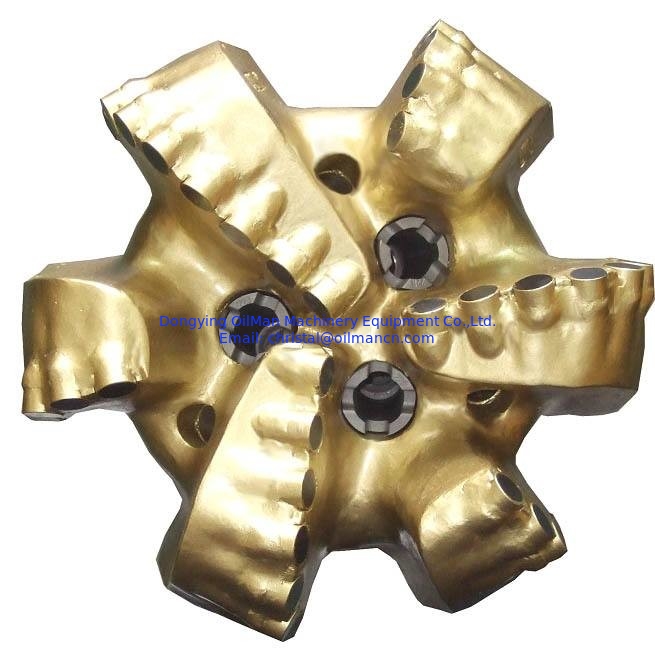 8 3/4 pouces 1308 Coupeurs Diamond Core Forgeur Bit, Matrice Corps en acier PDC Bits