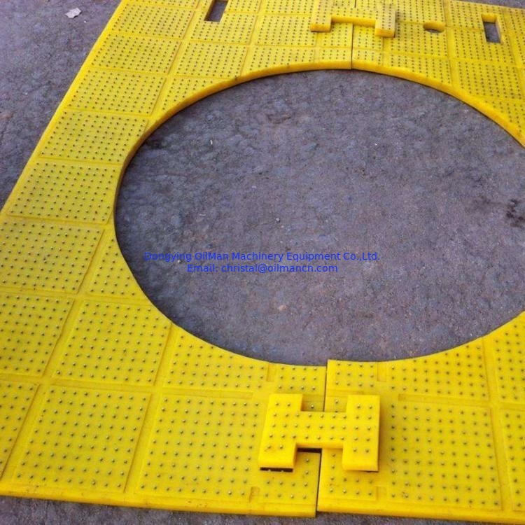 Matraques antidérapantes pour le plancher de forage de la plateforme pétrolière Matte de sécurité pour le plancher de la plateforme pétrolière fabriquée en Chine